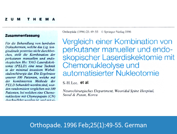Orthopade. 1996 Feb;25(1):49-55. German