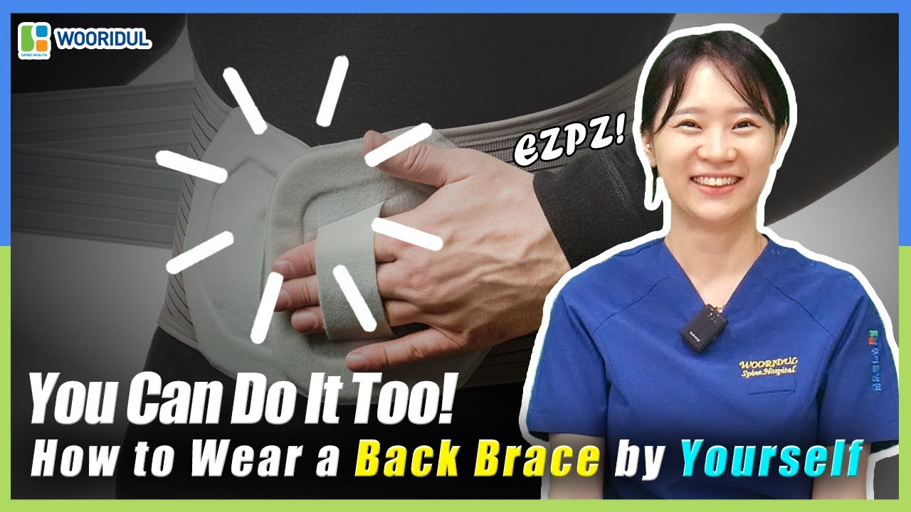 How to wear a lumbar brace on your own after back surgery
