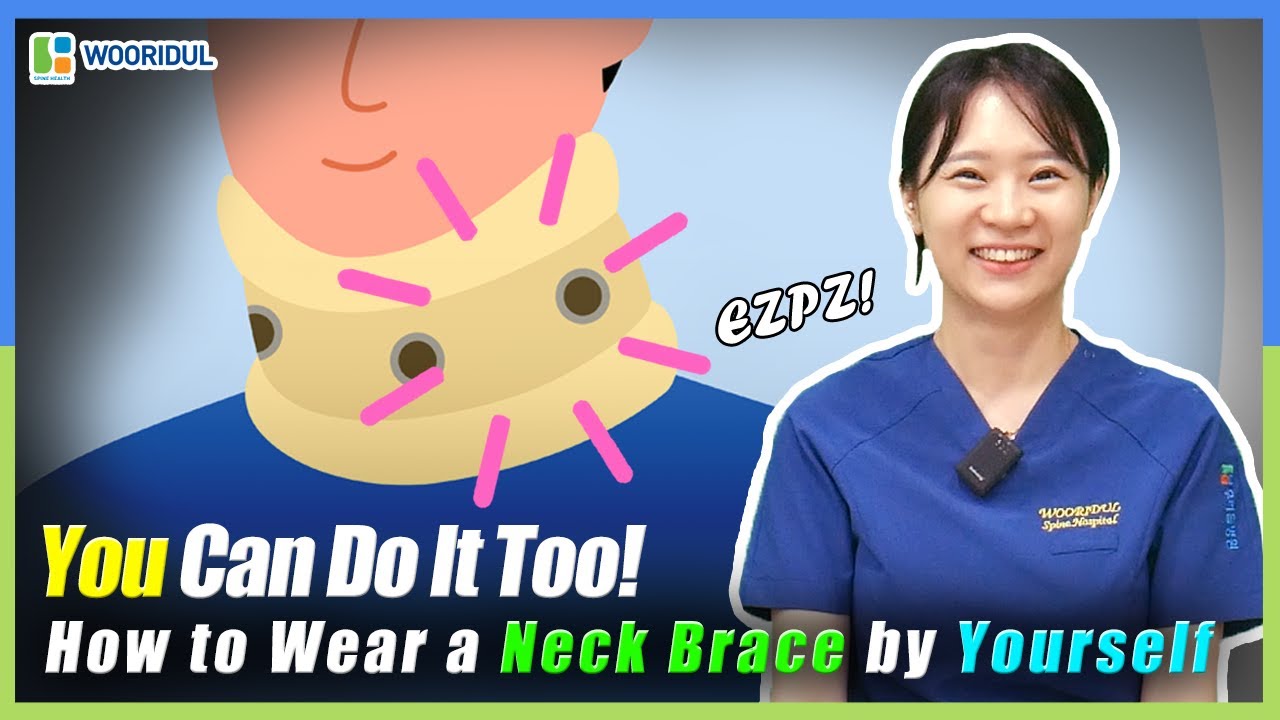 How to wear a neck brace on your own after neck surgery