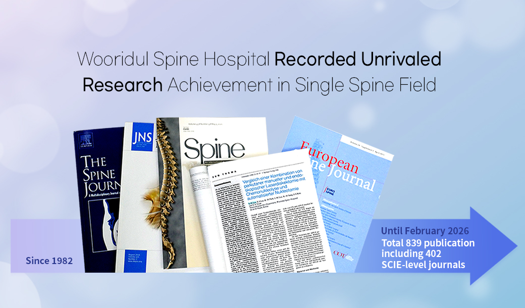 Unrivaled Research
Achievements in Spine